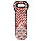 Ladybugs & Chevron Wine Tote Bag (Personalized)