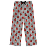 Ladybugs & Chevron Womens Pajama Pants - S