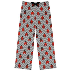 Ladybugs & Chevron Womens Pajama Pants - XL