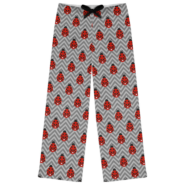Custom Ladybugs & Chevron Womens Pajama Pants - 2XL