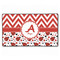 Ladybugs & Chevron XXL Gaming Mouse Pads - 24" x 14" - FRONT