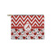Ladybugs & Chevron Zipper Pouch - Small - 8.5"x6" (Personalized)