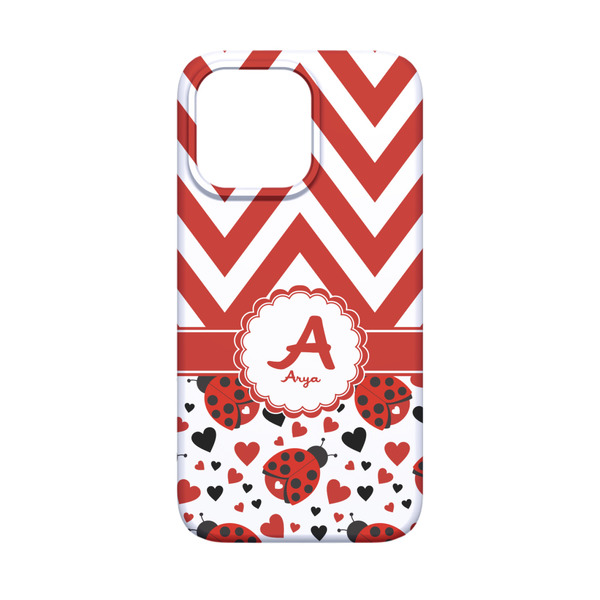 Ladybugs & Chevron iPhone 13 Mini Case - Back