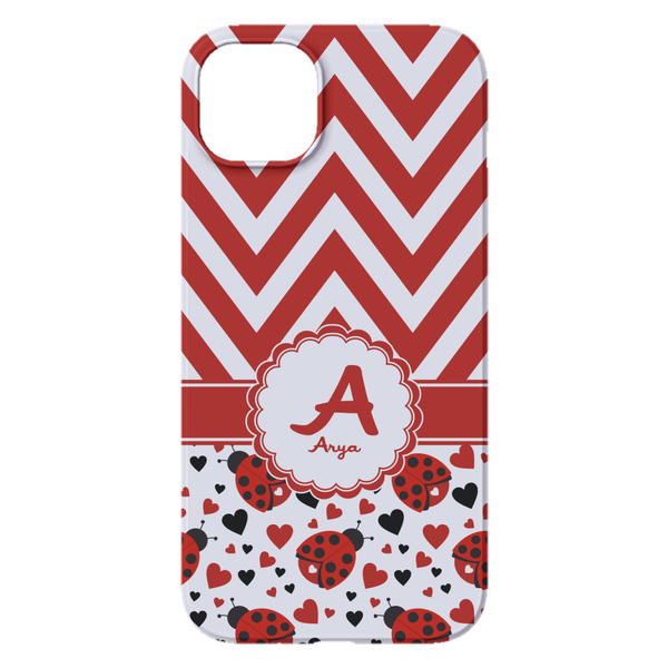 Ladybugs & Chevron iPhone 14 Pro Max Case - Back