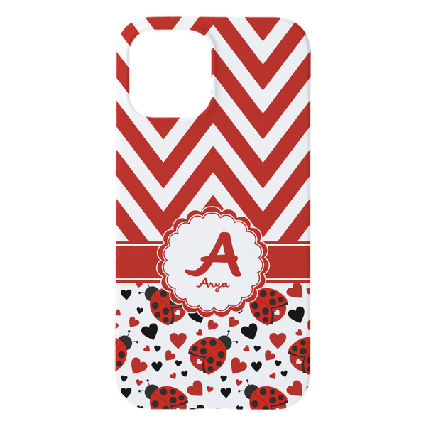 Ladybugs & Chevron iPhone 15 Pro Max Case - Back