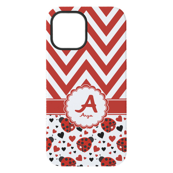 Ladybugs & Chevron iPhone 15 Pro Max Tough Case - Back