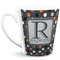 Gray Dots 12 Oz Latte Mug (Personalized)
