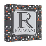 Gray Dots Canvas Print - 12x12 (Personalized)