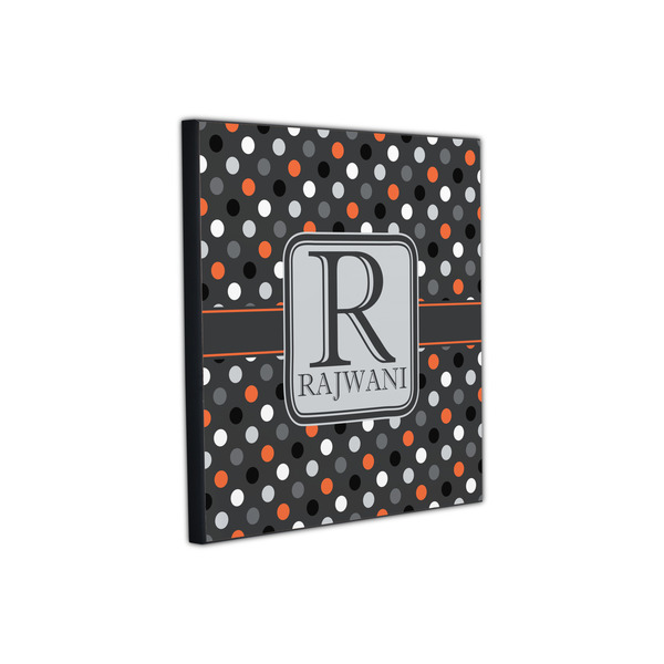 Gray Dots 12x12 Wood Print - Angle View