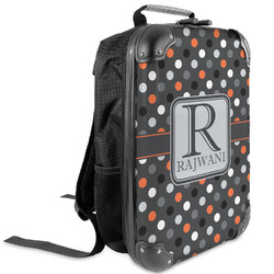 Gray Dots Kids Hard Shell Backpack (Personalized)