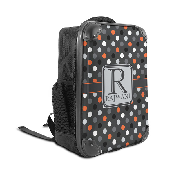 Gray Dots 15" Backpack - ANGLE VIEW