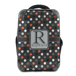 Gray Dots 15" Hard Shell Backpack (Personalized)