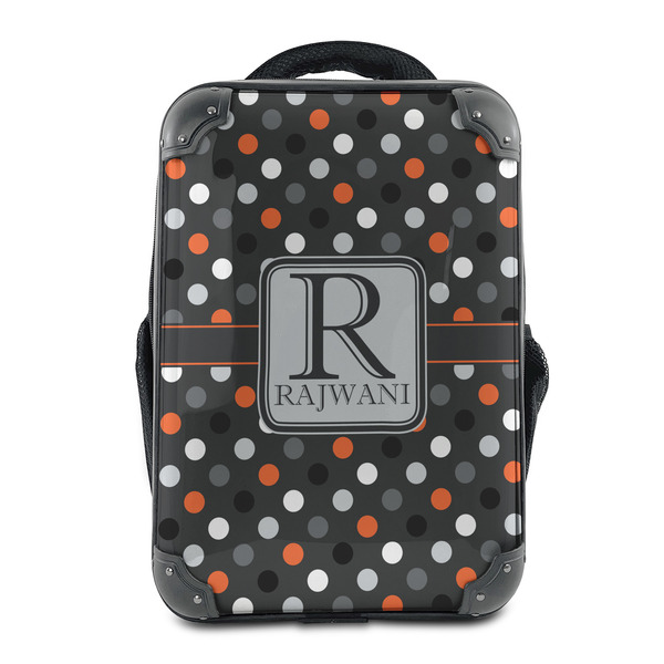 Custom Gray Dots 15" Hard Shell Backpack (Personalized)