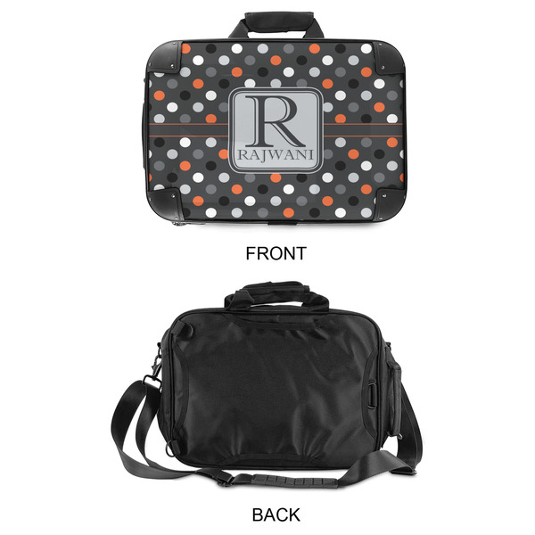Gray Dots 15" Hard Shell Briefcase - APPROVAL