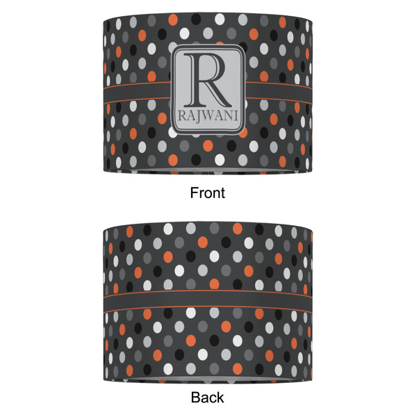 Gray Dots 16" Drum Lampshade - APPROVAL (Fabric)