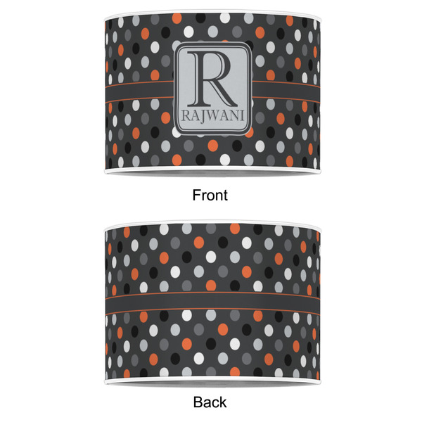 Gray Dots 16" Drum Lampshade - APPROVAL (Poly Film)