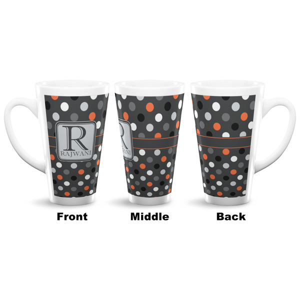 Gray Dots 16 Oz Latte Mug - Approval