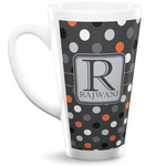Gray Dots Latte Mug (Personalized)