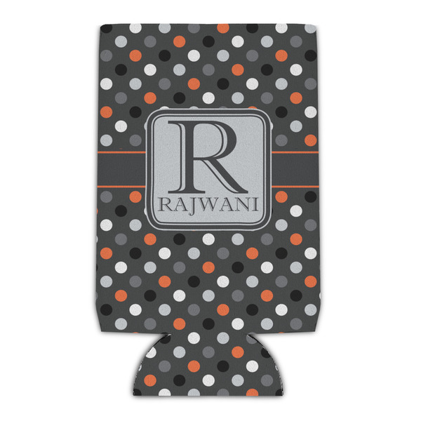 Custom Gray Dots Can Cooler (Personalized)