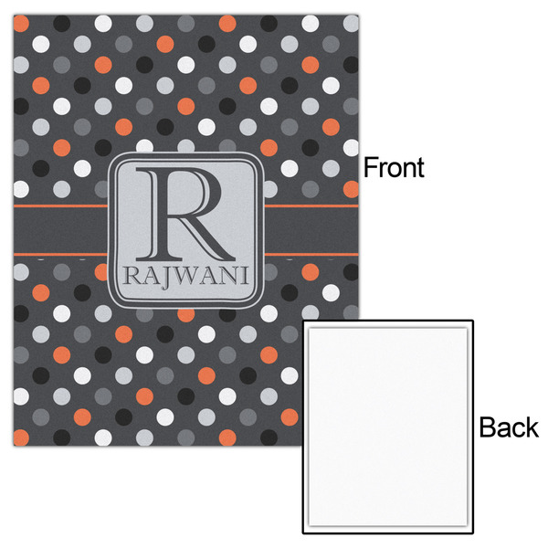 Gray Dots 16x20 - Matte Poster - Front & Back