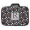 Gray Dots 18" Laptop Briefcase - FRONT