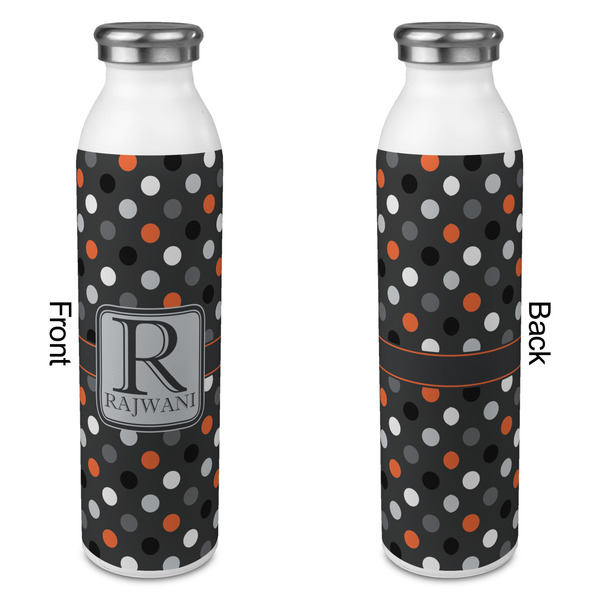 Gray Dots 20oz Water Bottles - Full Print - Approval