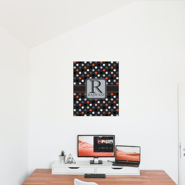 Gray Dots 20x24 - Matte Poster - On the Wall