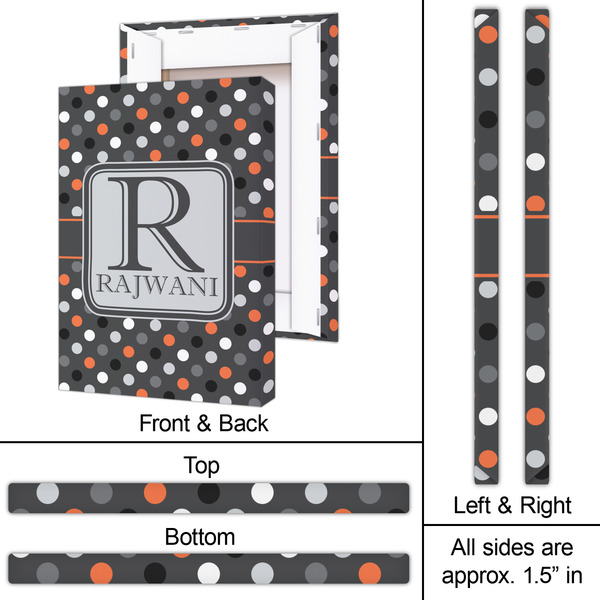 Gray Dots 20x30 - Canvas Print - Approval