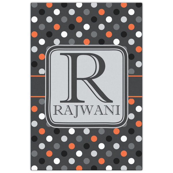 Gray Dots 20x30 - Canvas Print - Front View