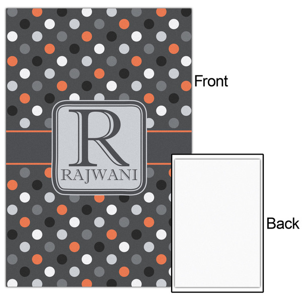 Gray Dots 20x30 - Matte Poster - Front & Back