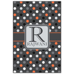 Gray Dots Wood Print - 20x30 (Personalized)