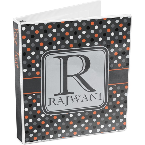 Gray Dots 3-Ring Binder 3/4 - Main