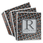 Gray Dots 3-Ring Binder (Personalized)