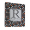 Gray Dots 3 Ring Binders - Full Wrap - 1" - FRONT