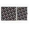 Gray Dots 3 Ring Binders - Full Wrap - 1" - OPEN INSIDE