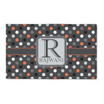 Gray Dots 3' x 5' Patio Rug (Personalized)