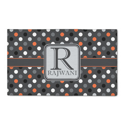 Gray Dots 3' x 5' Patio Rug (Personalized)