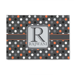 Gray Dots 4' x 6' Indoor Area Rug (Personalized)