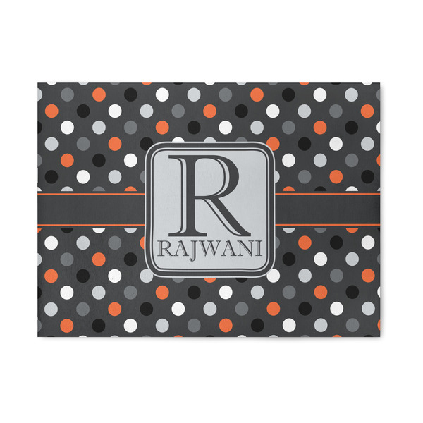 Custom Gray Dots 5' x 7' Indoor Area Rug (Personalized)