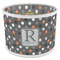 Gray Dots 8" Drum Lampshade - ANGLE Poly-Film