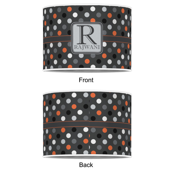 Gray Dots 8" Drum Lampshade - APPROVAL (Poly Film)