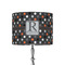 Gray Dots 8" Drum Lamp Shade - Fabric (Personalized)