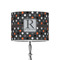 Gray Dots 8" Drum Lamp Shade - Poly-film (Personalized)