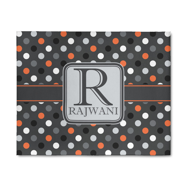 Custom Gray Dots 8' x 10' Patio Rug (Personalized)