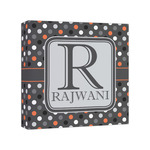 Gray Dots Canvas Print - 8x8 (Personalized)