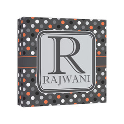 Gray Dots Canvas Print - 8x8 (Personalized)