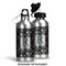 Gray Dots Aluminum Water Bottle - Alternate lid options