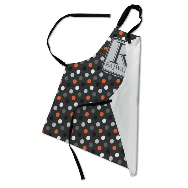 Gray Dots Apron - Folded