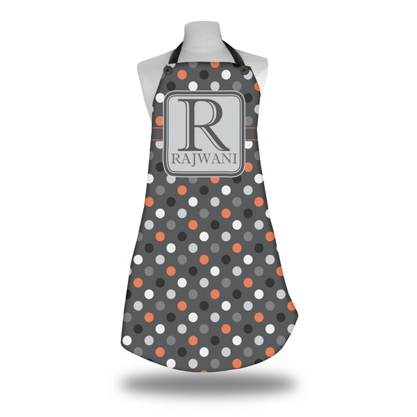 Gray Dots Apron on Mannequin