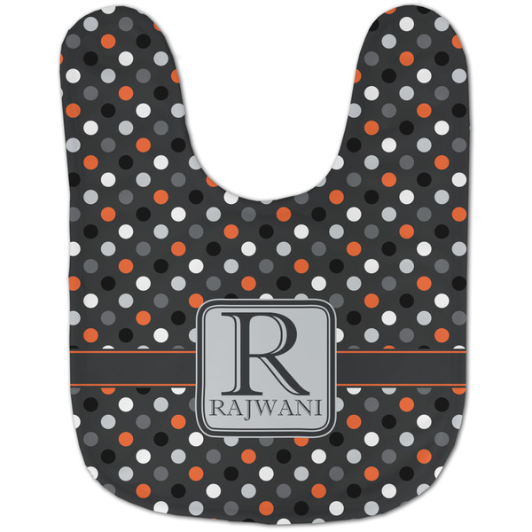 Gray Dots Baby Bib - AFT flat